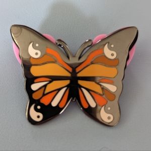 Ying Yang Monarch Butterfly Enamel Pins